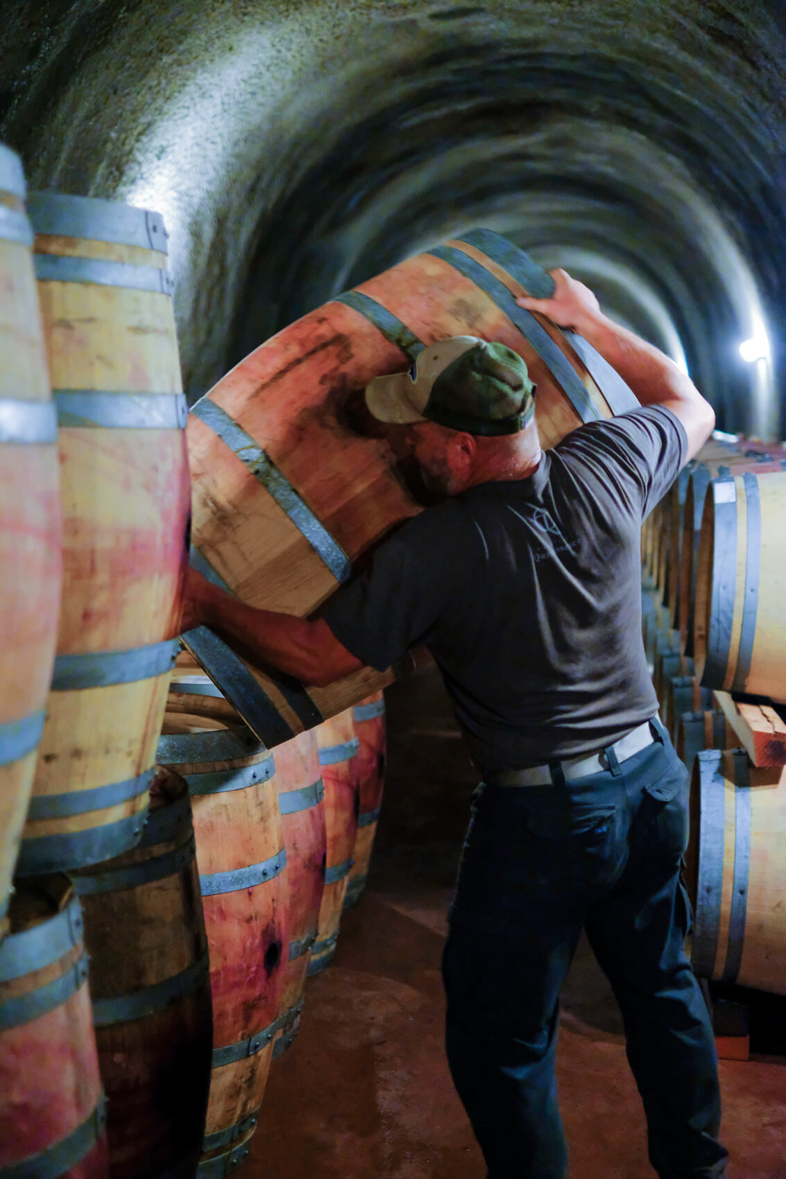 Dunn Vineyards Barrels in Cellar